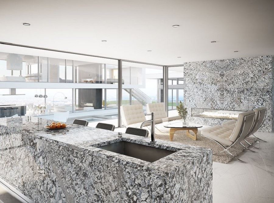 Bianco antico granite wall tile