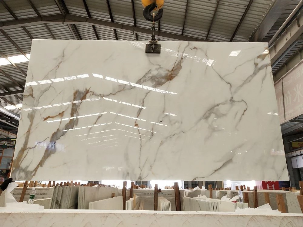 Calacatta Nano Glass Stone 1 Calacatta Nano Glass Stone 1