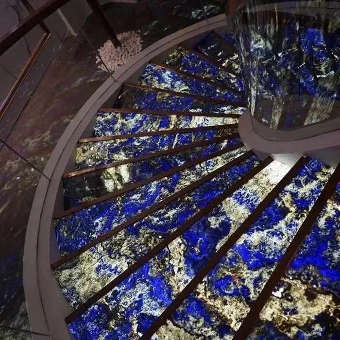 Natural Blue Sodalite Quartzite Blue Marble Slab For Wall Decoration