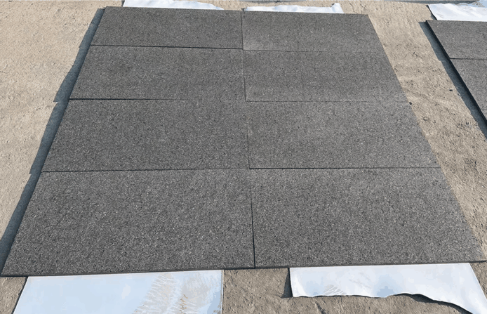 Flamed Black Basalt G684 Tile Flamed Black Basalt G684 Tile