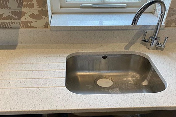 White Quartz Kitchen Countertop White Quartz Kitchen Countertop