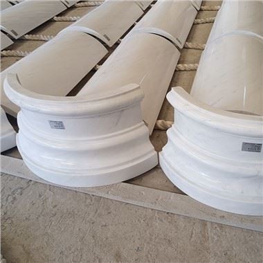 Ariston 흰색 대리석 원형 기둥