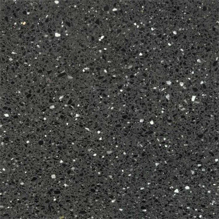 black terrazzo tile