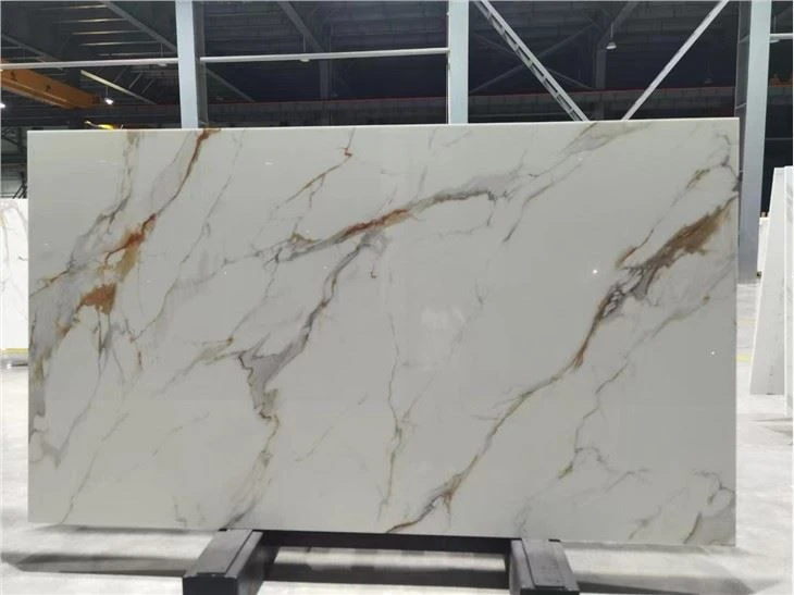 Calacatta Gold Nano Glass High Glossy Slabs