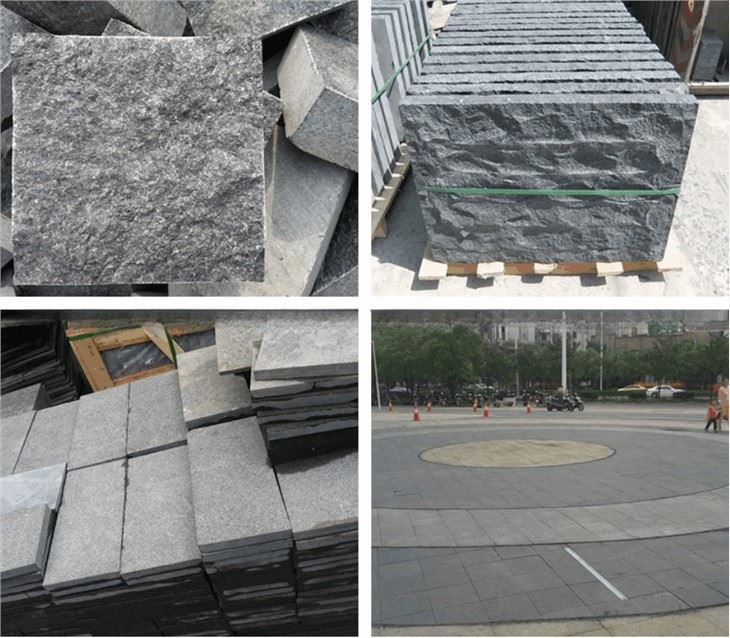 G684 Black Basalt Cube/Cobble/ Paving Stone For Landscape Garden Square Project