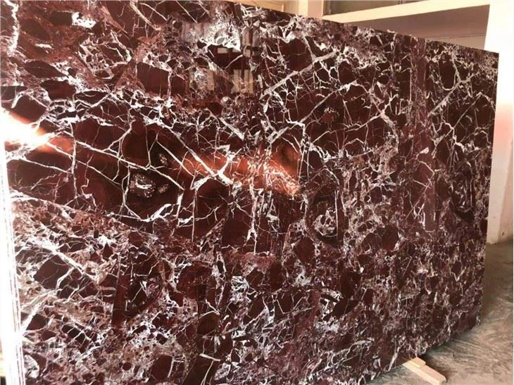 Rosso Levanto Red Marble Slabs For Coffee Table Bathroom Tiles
